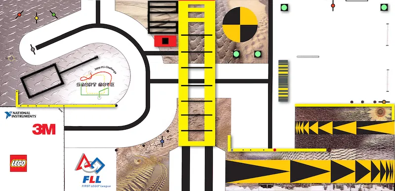 Playmat, FIRST LEGO League (FLL) - Set  9698 Smart Move