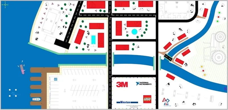 Playmat, FIRST LEGO League (FLL) - Set  9764 Power Puzzle