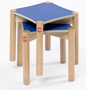 Stools for Multi Table (medium blue top)