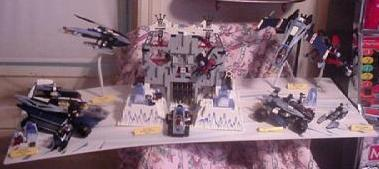 Display Assembled Set, Large Floor Board only with Alpha Team Arctic (shows 4742, 4743, 4744, 4745, 4746, 4748)