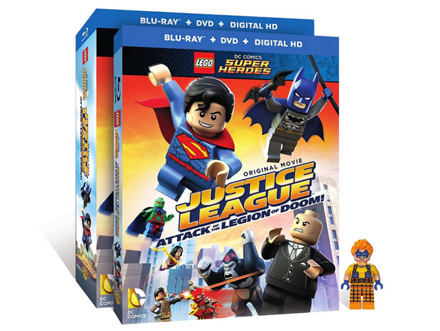 Video DVD and Blu-Ray and UV - Justice League: Attack of the Legion of Doom! with Minifigure