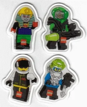 Magnet Flat Set, Minifigure Designs (4)