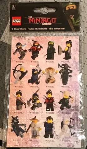 Sticker Sheet, The LEGO NINJAGO Movie, Set of 4 Sheets