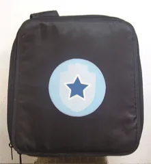 Duplo Storage Backpack On the Move Black with Police Station pattern