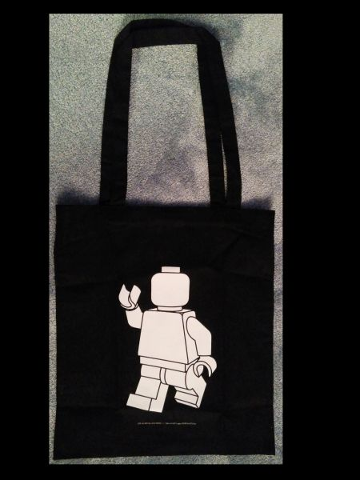 Shopping Bag, Textile, White Minifigure