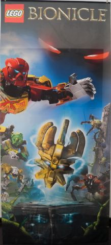 Display Flag Cloth, BIONICLE Tahu, Lewa, Kopaka, Spider and Mask