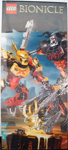 Display Flag Cloth, BIONICLE Tahu Master of Fire and Skull Grinder