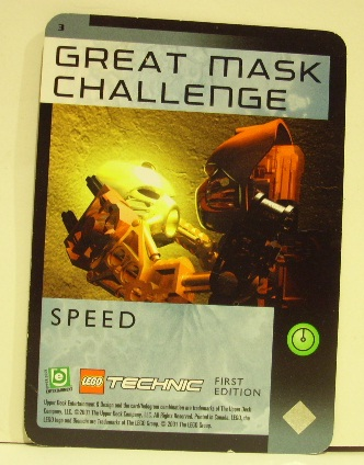 BIONICLE Great Mask Challenge Game Card   3