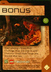 BIONICLE Great Mask Challenge Game Card  34