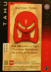 BIONICLE Great Mask Challenge Game Card  45