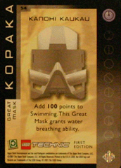BIONICLE Great Mask Challenge Game Card  54