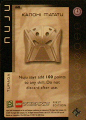 BIONICLE Great Mask Challenge Game Card  60