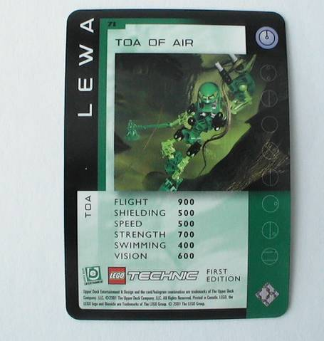 BIONICLE Great Mask Challenge Game Card  71