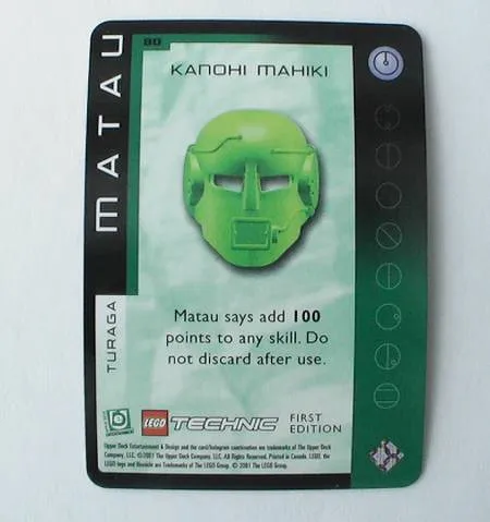 BIONICLE Great Mask Challenge Game Card  80