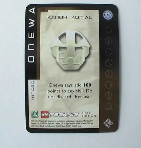BIONICLE Great Mask Challenge Game Card  90