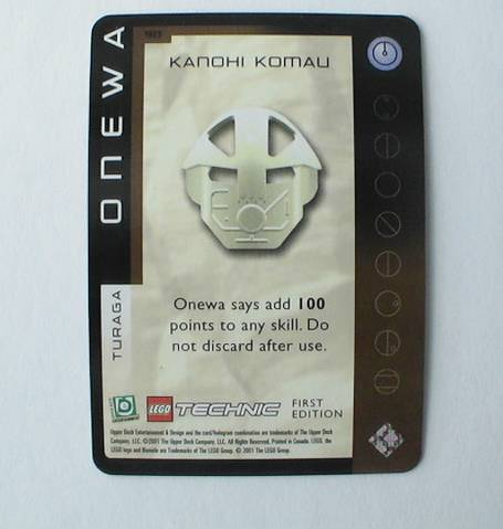 BIONICLE Great Mask Challenge Game Card  90