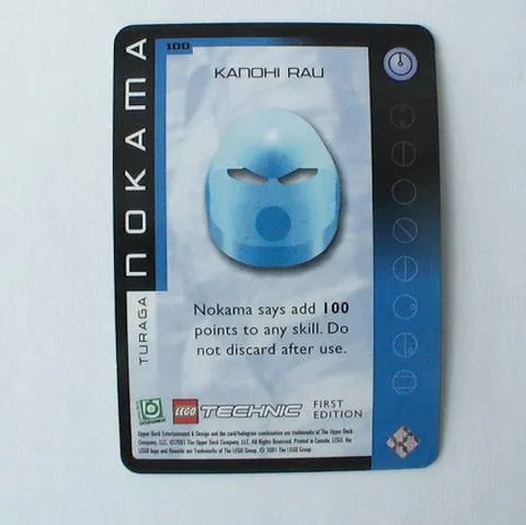 BIONICLE Great Mask Challenge Game Card 100