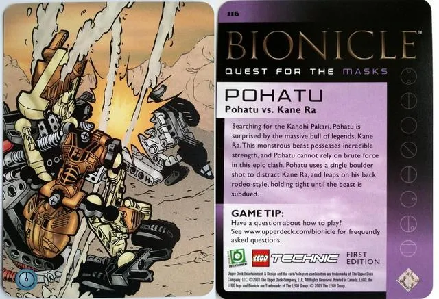 BIONICLE Great Mask Challenge Game Card 116