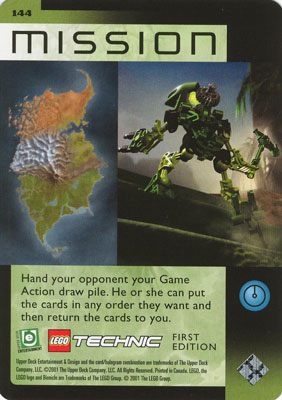BIONICLE Great Mask Challenge Game Card 144