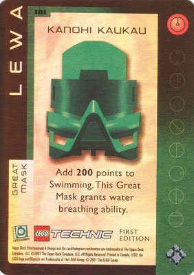 BIONICLE Great Mask Challenge Game Card 181