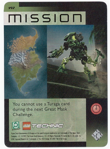 BIONICLE Great Mask Challenge Game Card 197