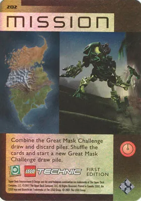 BIONICLE Great Mask Challenge Game Card 202