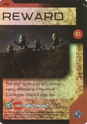 BIONICLE Great Mask Challenge Game Card 210
