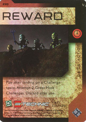 BIONICLE Great Mask Challenge Game Card 210