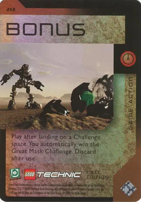 BIONICLE Great Mask Challenge Game Card 212