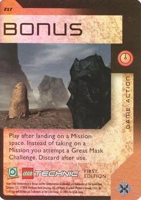 BIONICLE Great Mask Challenge Game Card 217