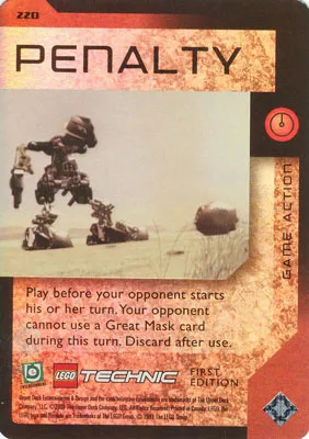 BIONICLE Great Mask Challenge Game Card 220
