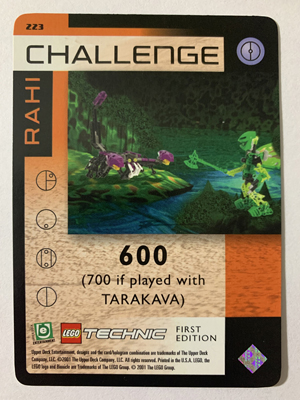 BIONICLE Great Mask Challenge Game Card 223