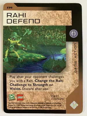 BIONICLE Great Mask Challenge Game Card 239