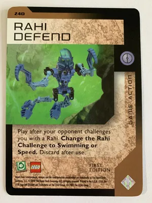 BIONICLE Great Mask Challenge Game Card 240