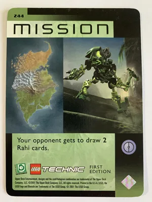 BIONICLE Great Mask Challenge Game Card 244