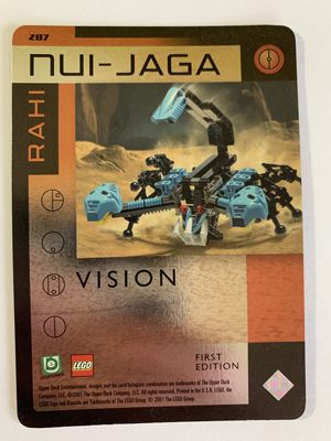 BIONICLE Great Mask Challenge Game Card 287
