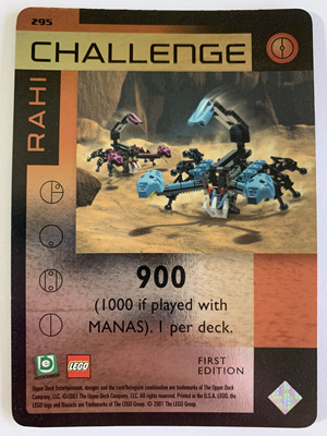 BIONICLE Great Mask Challenge Game Card 295