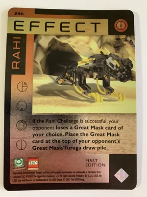 BIONICLE Great Mask Challenge Game Card 296