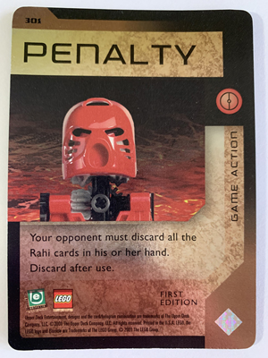 BIONICLE Great Mask Challenge Game Card 301