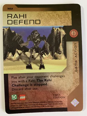 BIONICLE Great Mask Challenge Game Card 302