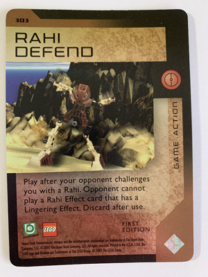BIONICLE Great Mask Challenge Game Card 303