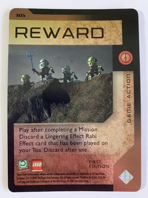 BIONICLE Great Mask Challenge Game Card 305