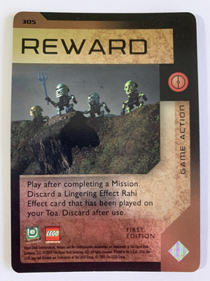 BIONICLE Great Mask Challenge Game Card 305