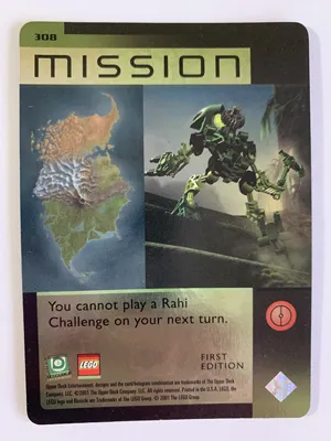 BIONICLE Great Mask Challenge Game Card 308