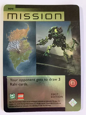 BIONICLE Great Mask Challenge Game Card 309