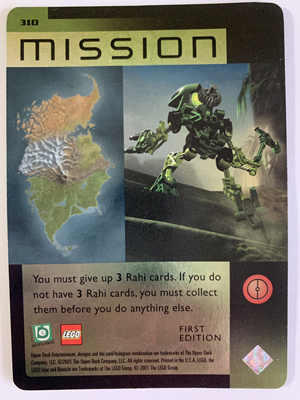 BIONICLE Great Mask Challenge Game Card 310