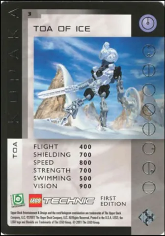 BIONICLE Great Mask Challenge Game Card Kopaka 3