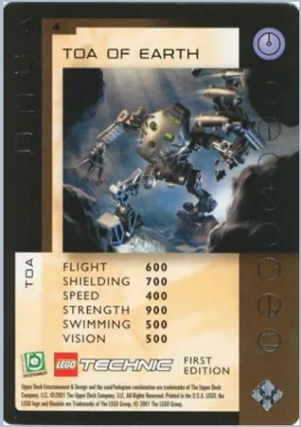 BIONICLE Great Mask Challenge Game Card Onua 4