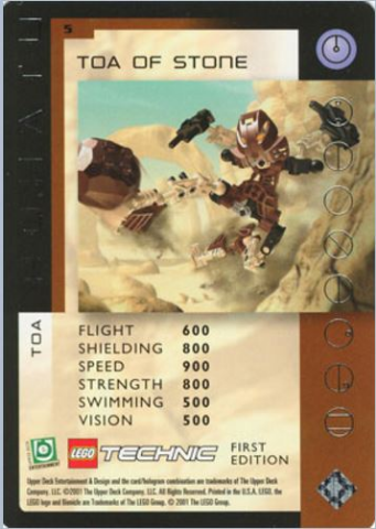 BIONICLE Great Mask Challenge Game Card Pohatu 5