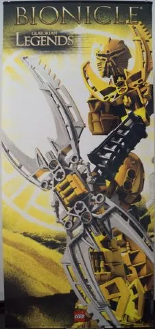 Display Flag Cloth, BIONICLE Glatorian Legends Yellow, Mata Nui
